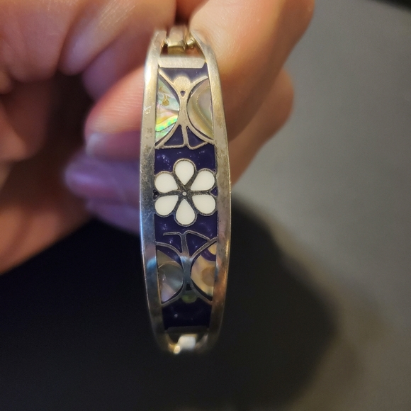 Girls Silver Mexico Floral Bracelet - Picture 3 of 6